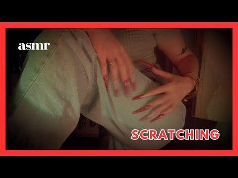 ASMR Scratching en la ropa con uñas largas