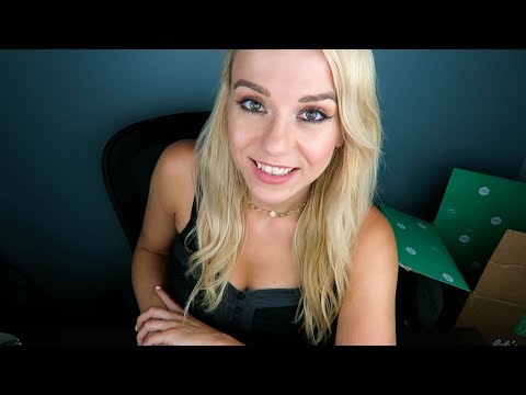 ASMR Unboxing & Tapping on a Grocery Haul | Vegan