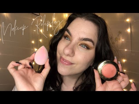 ASMR  Best Friend Does Your Makeup Roleplay (Layered Sounds)