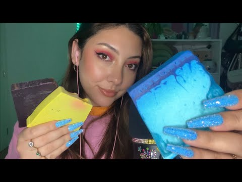 ASMR Lush haul 🧼 ~soap tapping & scratching~ | Whispered
