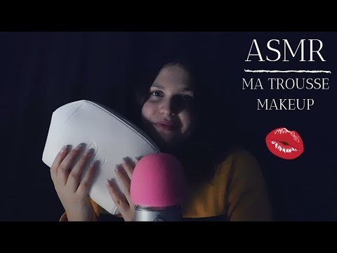 ASMR FRANÇAIS⎪MA TROUSSE MAKEUP (Tapping, Whispers, Mouth Sounds)