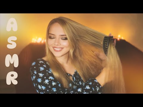 ASMR Only Hair Brushing Sounds. Hair Over Face. Great For Background Or Getting Asleep