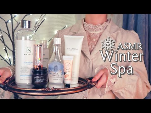 ASMR | Getting You Ready for Bed on a Cold Night 🌨️ (Hair Brush, Steam, Clay Mask) {layered sounds}