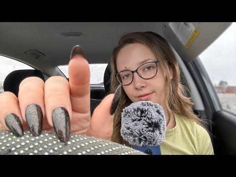 ASMR| up-close gentle whispers, hand movements, & soft fluffy mic scratching