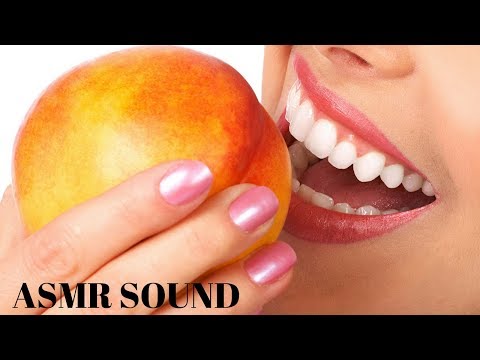 ASMR Eating A Peach Sound ( no talking ) ASMR Sound