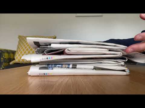 ASMR Old Newspaper Page Turning (No Talking) Intoxicating Sounds Sleep Help Relaxation