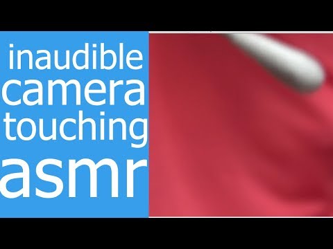 Inaudible camera touching. Q-tip, brush, finger. ASMR intentional