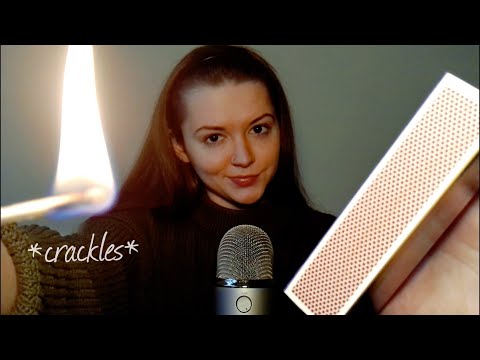 🔥 ASMR PLAYING WITH FIRE ~ Match Striking, Crackling & Sizzling💧💨