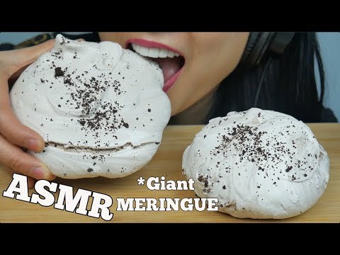 ASMR Giant Meringue (EATING SOUNDS) | SAS-ASMR