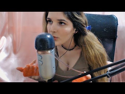 ASMR - slime on the microphone *Gone Wrong*