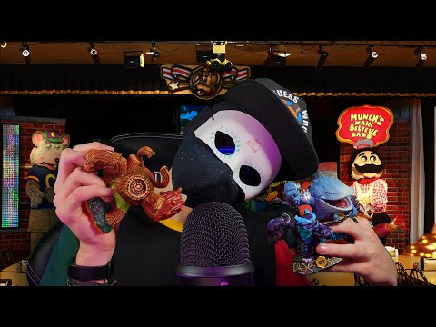 ASMR ANNOYING CHUCKEE CHEESE KID SHOWS YOU HIS SKYLANDER COLLECTION [Role Play]