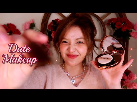 ASMR | You are Going on a Date with Your Crush 🌹{makeup layered sounds} ft. Dossier