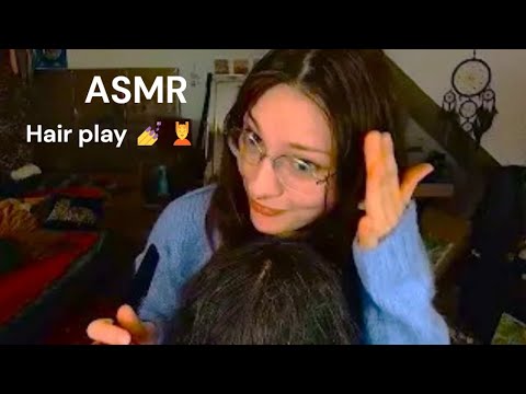 ASMR Girly plays with your hair (on a chilly windy eve)