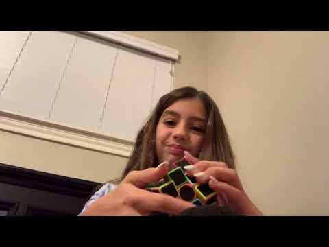 ASMR rapping and scratching on the nerds rubix  cubes