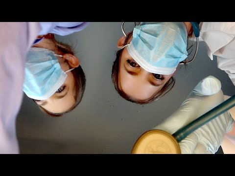 ASMR Hospital Critical Care | Full Body Exam w Doctor & Nurse