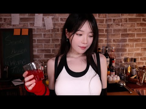 ASMR(Sub✔)파이널판타지 티파와 칵테일바에서...지금 실행하시겠습니까? / Final Fantasy Tifa and the Cocktail Bar! Let's play now
