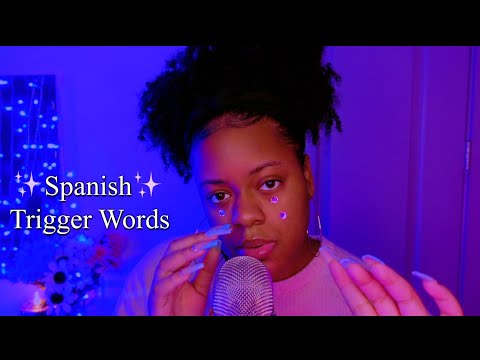 ASMR - ♡✨ ENGLISH TO SPANISH TRIGGER WORDS + HAND MOVEMENTS (SO TINGLY✨♡)