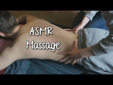[ASMR] Back Massage (Skin sounds, Scratching, Tapping)