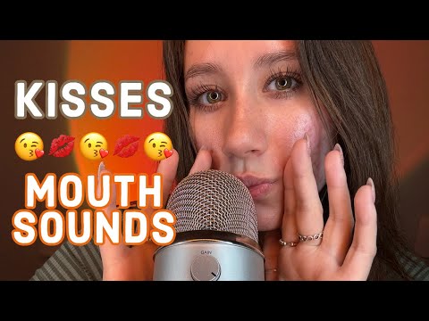 ASMR | kisses, mouth sounds, hand movements, and hand sounds (so tingly)