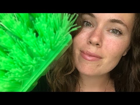 ASMR Brushing Your Anxiety Away, Tongue Clicking, Positive Affirmations, and Soft Spoken