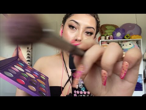 ASMR doing your makeup in 3 minutes💄💞 ~makeup application roleplay~ | Whispered