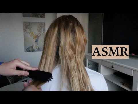 ASMR Hair Brushing With New Brush! (Relaxing Hair Play Sounds, No Talking)