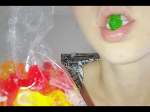 🐻ASMR GUMMY BEARS🐻 JUICY MOUTH SOUND❤CRINKLES❤LONG NAILS❤(ODDLY SATISFYING)