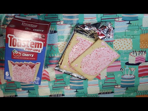 Cherry Toaster Pastries ASMR Eating Sounds