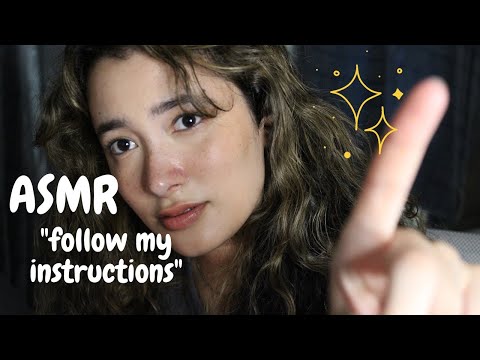 ASMR 🤗💫 Follow My Instructions & Focus (finger following, hand movements, and face touching)