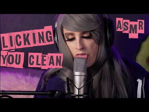 ASMR Cozy Femboy Licks You Clean - Fast to Slow Mouth Sounds