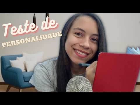 ASMR ROLEPLAY TESTE DE PERSONALIDADE - Voz Suave, Caseirinho