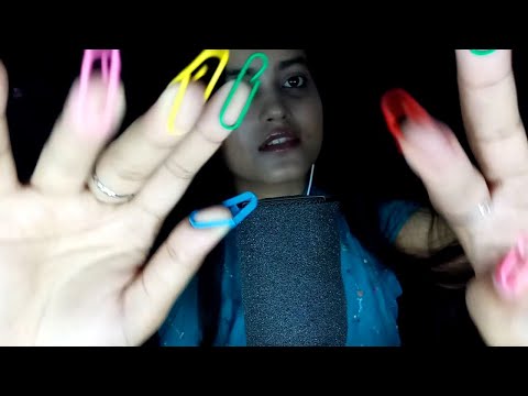 ASMR~ Paper Clip Nails Sounds