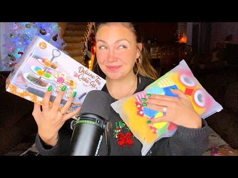 ASMR| Delicate Tapping/Scratching + Whispering❤️ (MORE XMAS GIFTS I’VE PURCHASED)