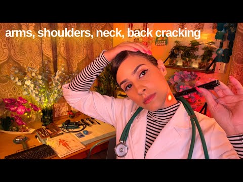 ASMR Chiropractic Adjustments | Lymphatic Bubble Wrap Massage | Sleep Clinic CNE