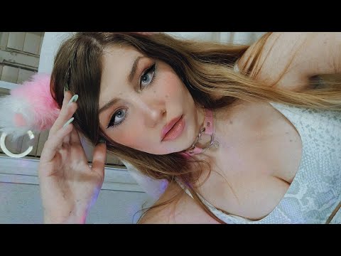 Ear licking ASMR👅 kisses, girlfriend roleplay, mouth sounds ❤️ Twitch stream archive