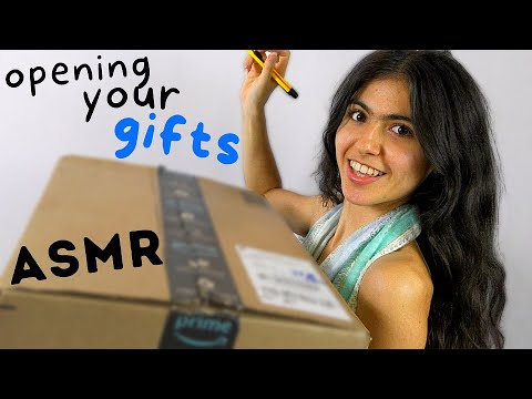 ASMR || opening your gifts (thank you)