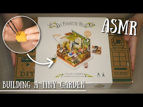 ASMR 🌱 Let's Build A Miniature Garden 🌼🎍 Crinkles, Painting, Almost Unintentional ASMR