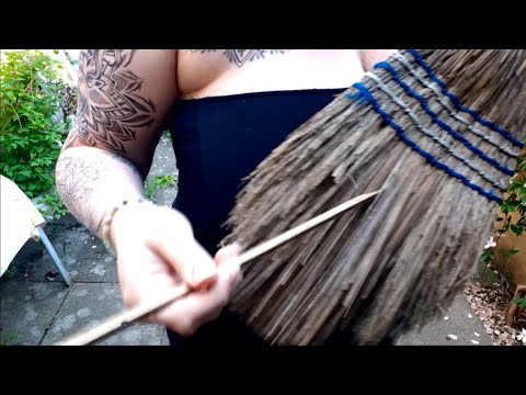 ASMR Outside with the famous broom (no talking)