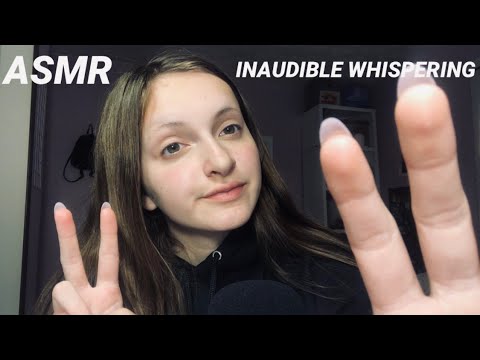 ASMR Inaudible Whispering W/ Visual Triggers ✨