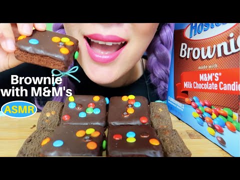 ASMR HOSTESS BROWNIES WITH M&M, HAWAII BROWNIE COOKIES |호스티스 엠엔엠 브라우니, 하와이 브라우니 쿠키 | CURIE.ASMR