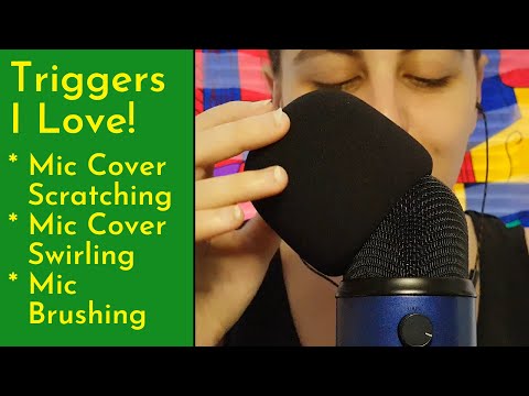 ASMR My Favourite Triggers Mix - Mic Brushing, Mic Cover Swirling, Mic Cover Scratching & Whispering