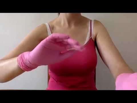 ASMR Mummy Soothes You to Sleep with Layer Upon Layer of Pink Nitrile Gloves
