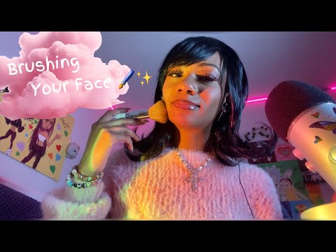 ASMR | Brushing Your Face And Mines🖌️✨ + More Triggers         #asmr