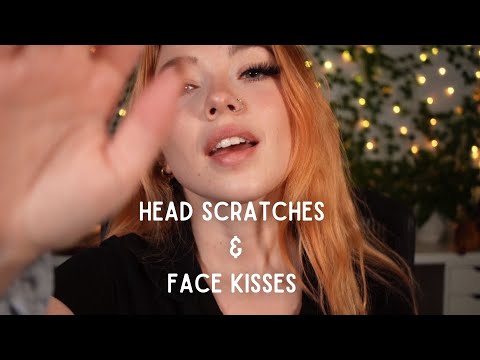 ASMR for after a long day ❤ Head Scratches and Face Kisses (Soft Spoken)