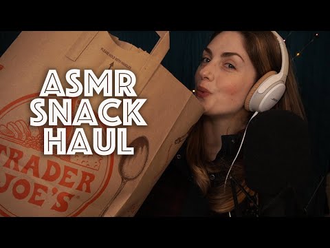 ASMR | Trader Joe's Snack Grocery Haul and Taste Testing