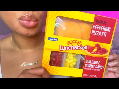 ASMR | Fake Lunchable❓ 🍕  Candy PIZZA Lunchable 🤪