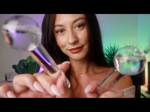 ASMR Relaxing Steam Facial + Face Massage Roleplay 🧚layered sounds and personal attention for sleep