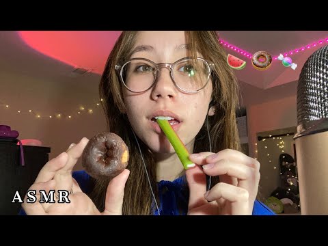 ASMR | eating snacks!!