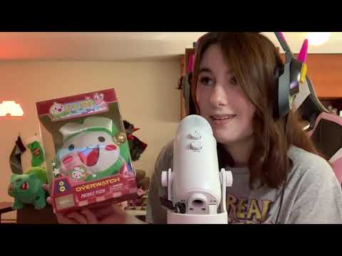 ASMR Blue Yeti Mic Test + Whispered Haul *Gum Chewing | Mouth Sounds*