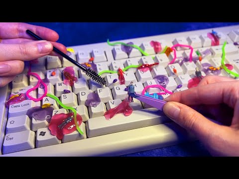 ASMR Keyboard Cleaning (Whispered, Satisfying)